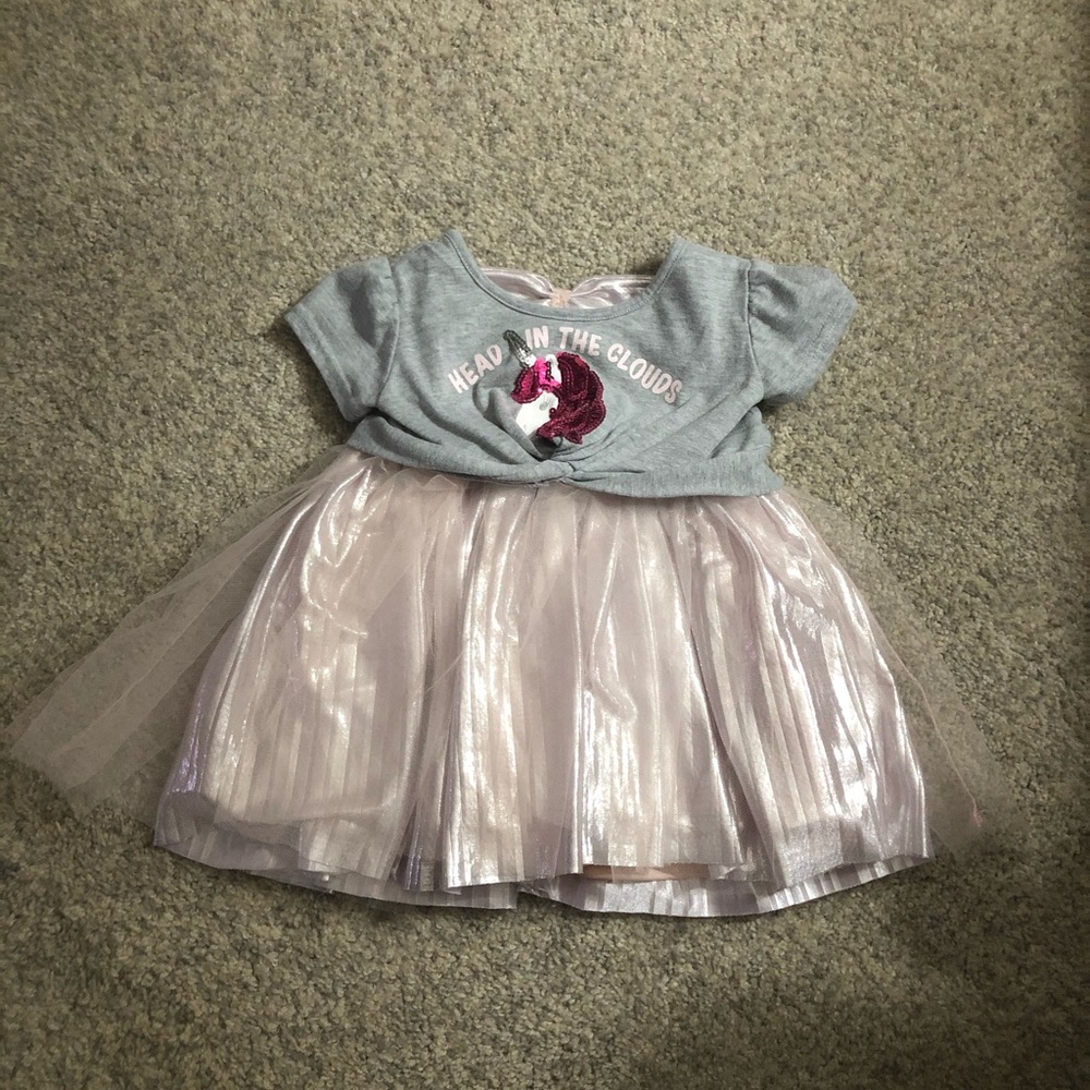 CUTE Frilly Sequin Unicorn Dress